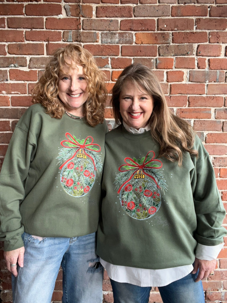 A rosy ornament by Kay sweatshirt - Main Street Threads