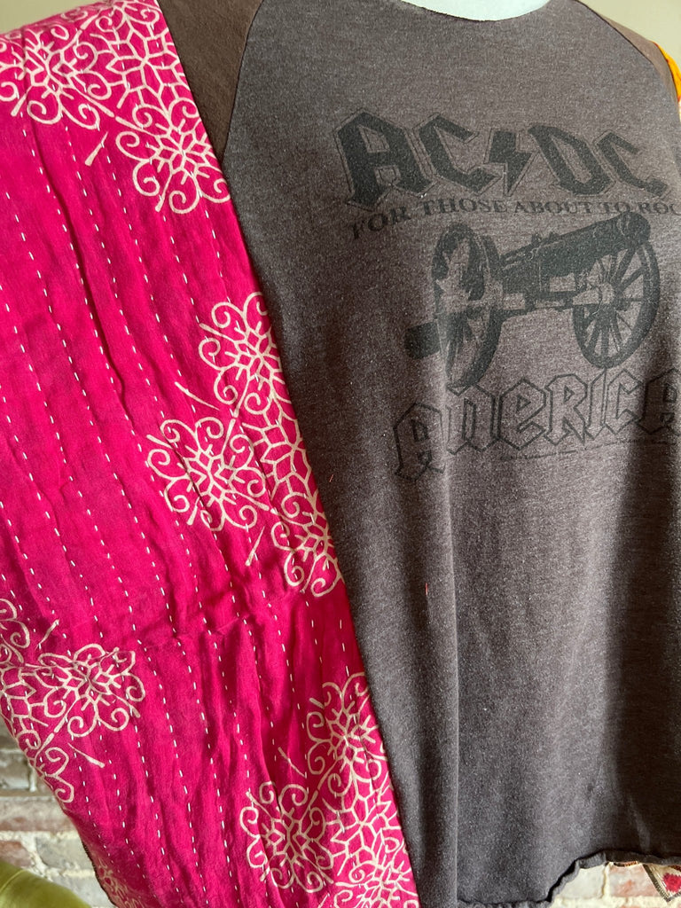AC/DC Kantha poncho - Main Street Threads