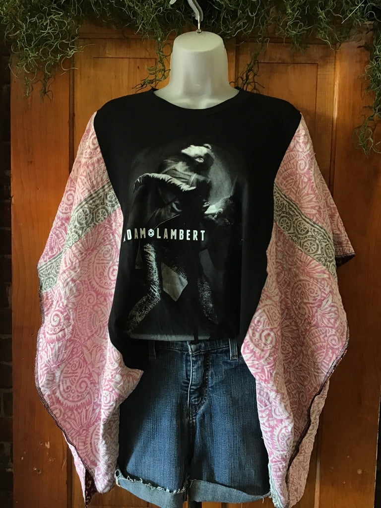 Adam Lambert kantha poncho - Main Street Threads