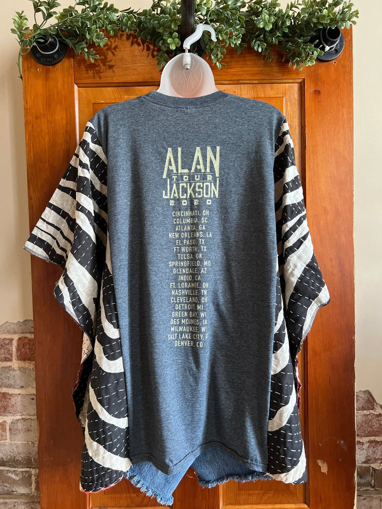 Alan Jackson kantha poncho - Main Street Threads