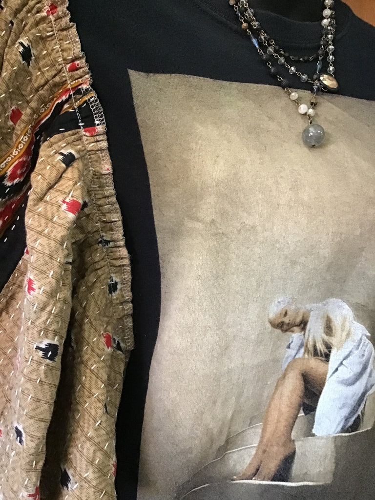 Ariana Grande butterfly sleeves kantha tee - Main Street Threads