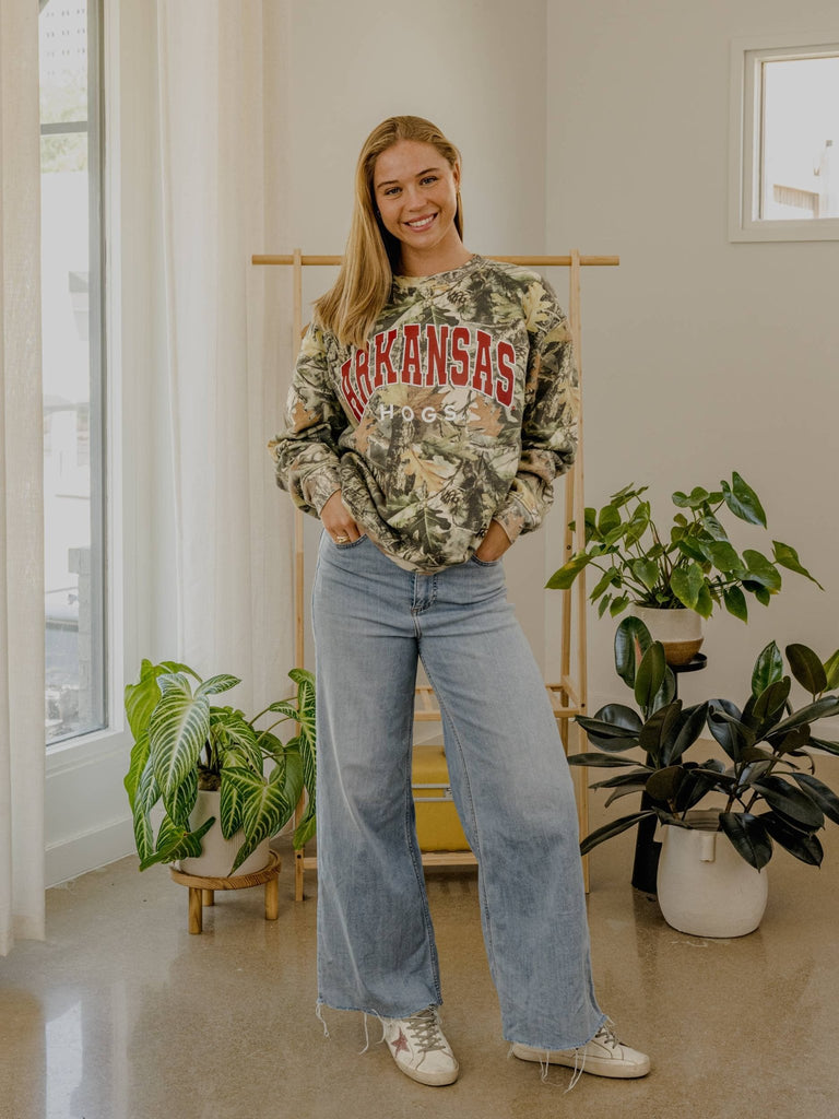 Arkansas Razorbacks Camo Sweatshirt - Main Street Threads