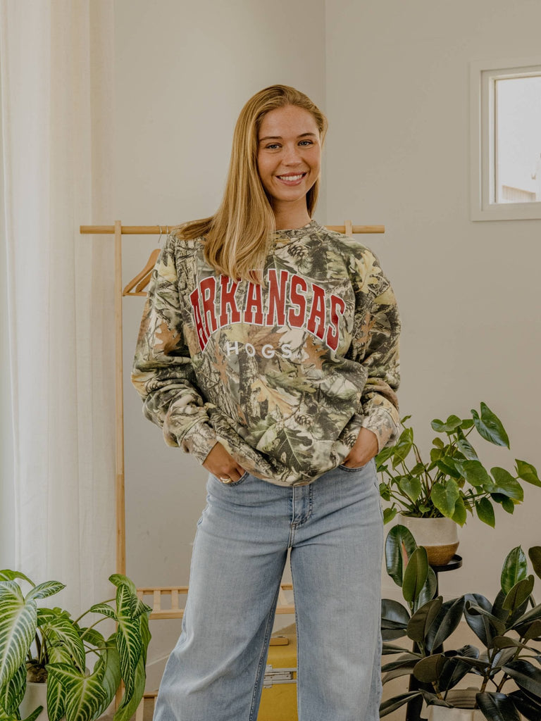 Arkansas Razorbacks Camo Sweatshirt - Main Street Threads