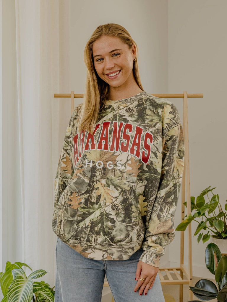 Arkansas Razorbacks Camo Sweatshirt - Main Street Threads