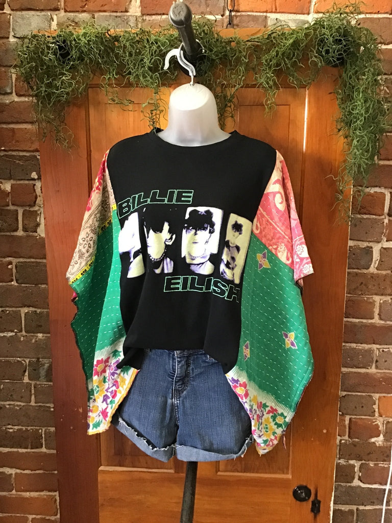 Billie Eilish kantha poncho - Main Street Threads