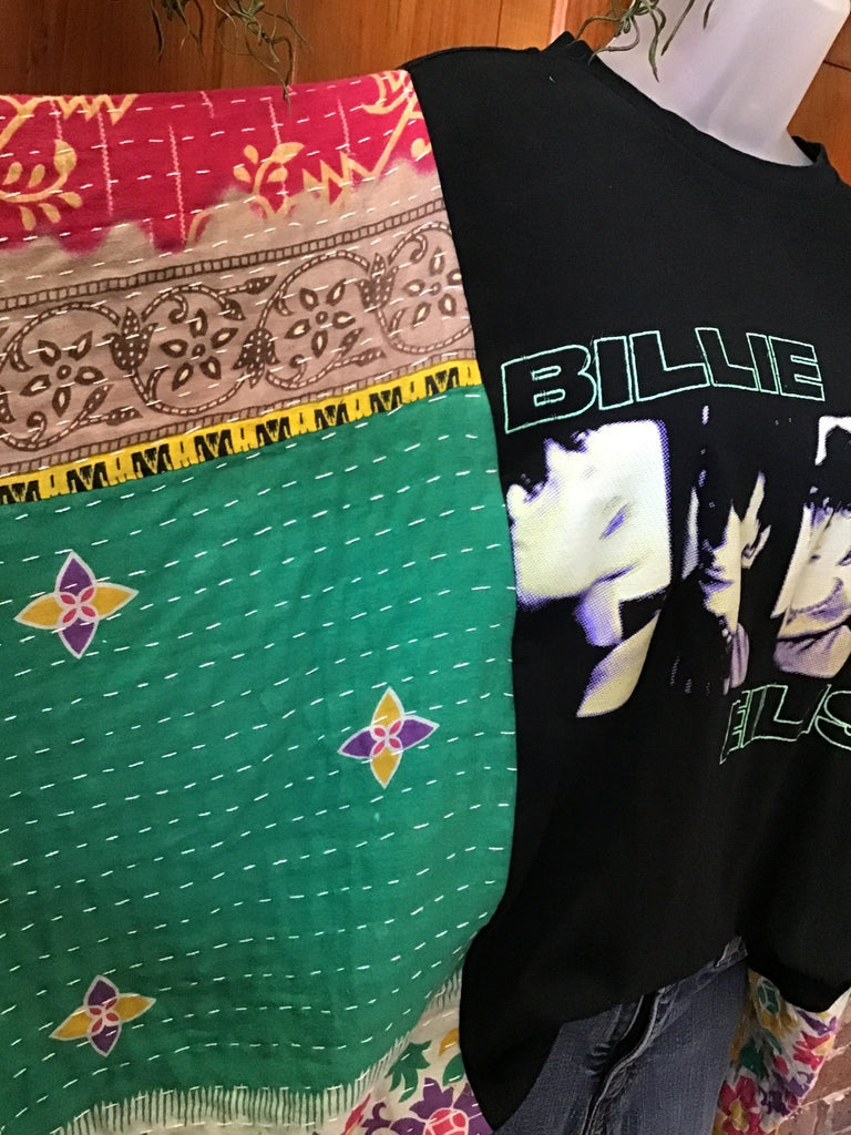 Billie Eilish kantha poncho - Main Street Threads
