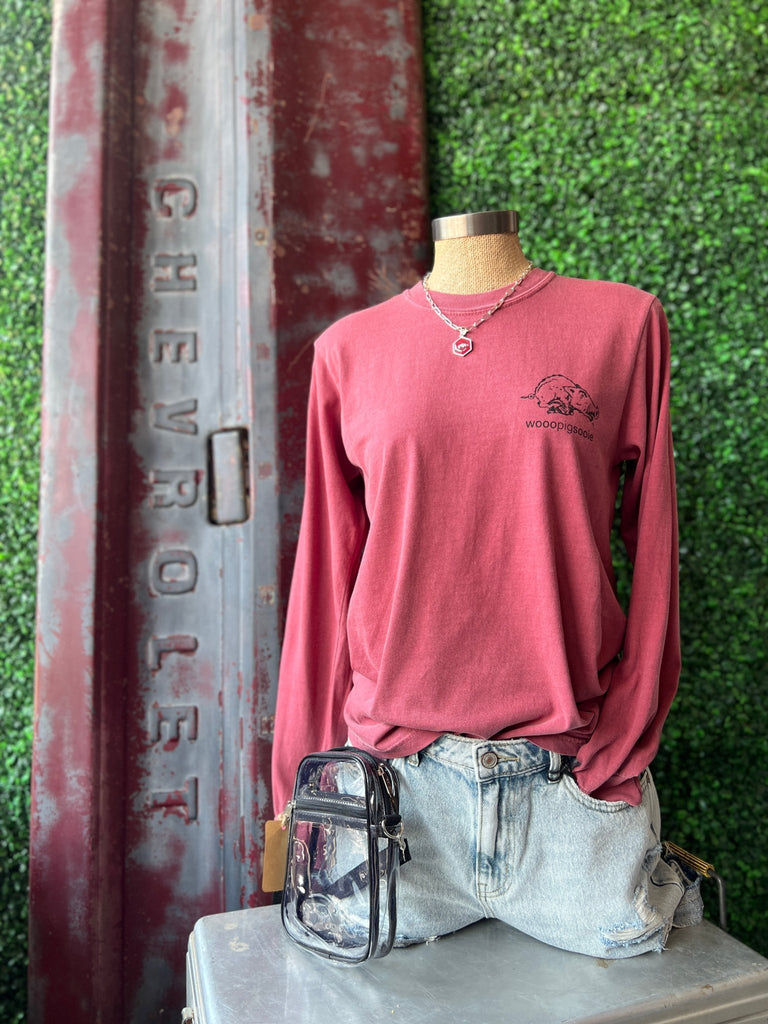 Block multi - logo long sleeve Hogs graphic tee - Main Street Threads