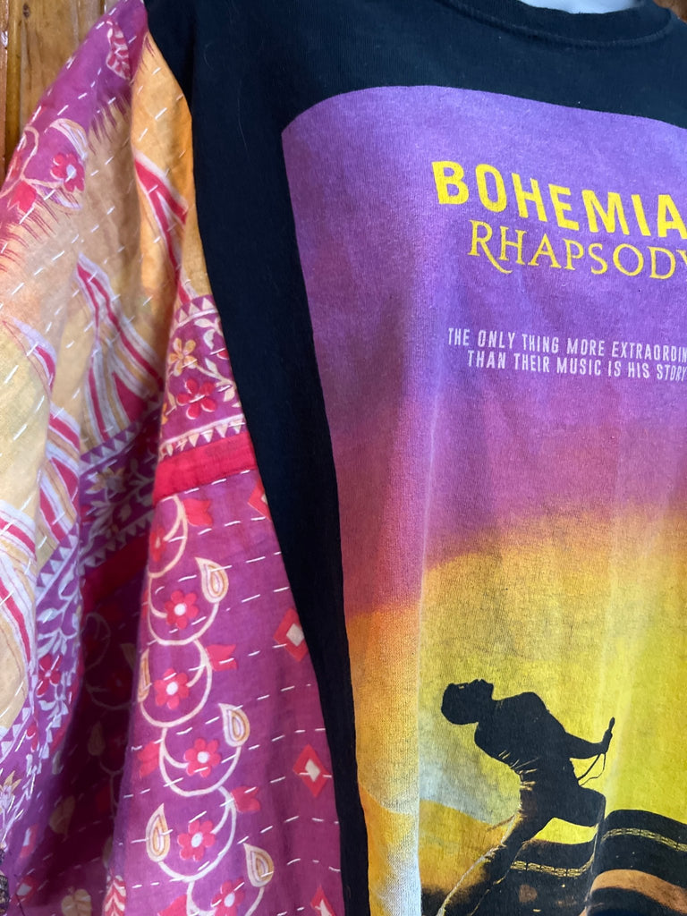 BOHEMIAN RHAPSODY kantha poncho - Main Street Threads