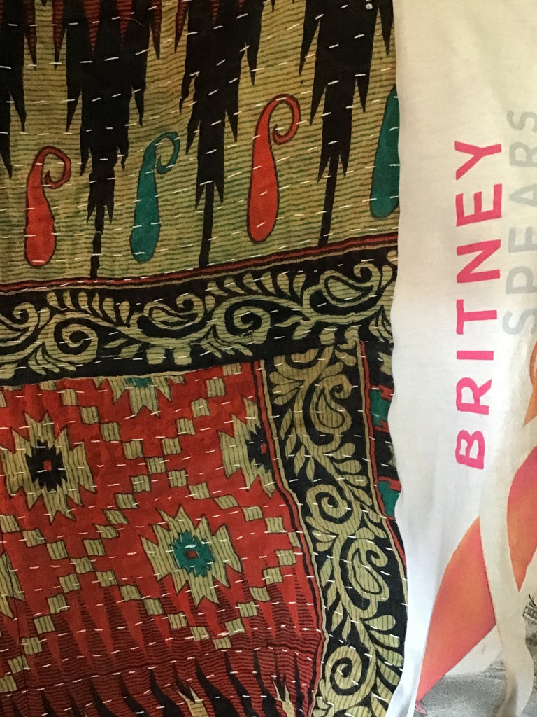 Britney Spears kantha poncho - Main Street Threads