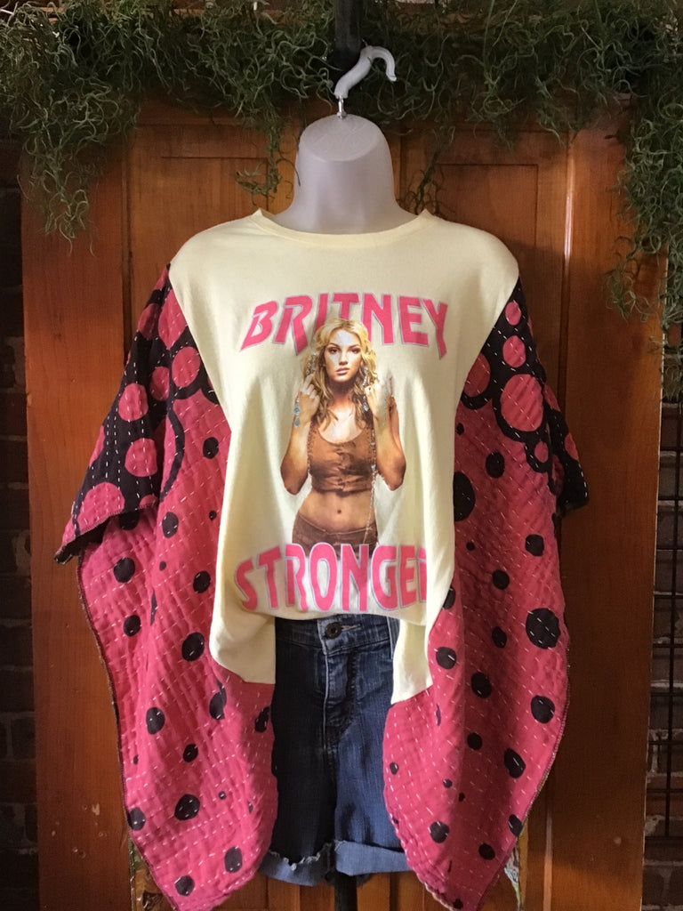 Britney Spears kantha poncho - Main Street Threads