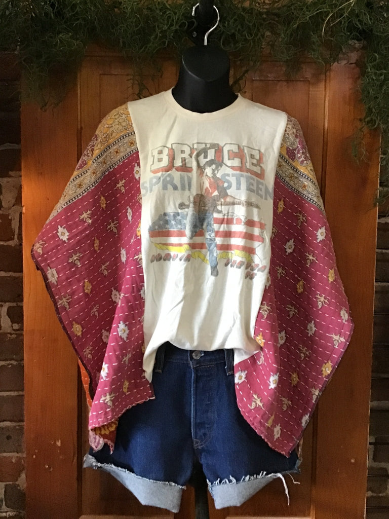 Bruce Springsteen kantha poncho - Main Street Threads
