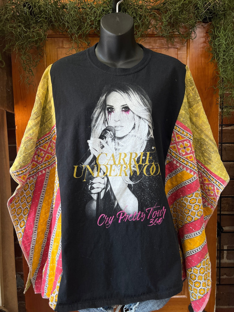 Carrie Underwood "Cry Pretty Tour" kantha poncho - Main Street Threads