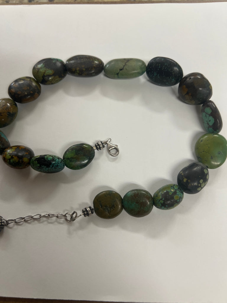 Chunky Turquoise Bead Necklace - Main Street Threads