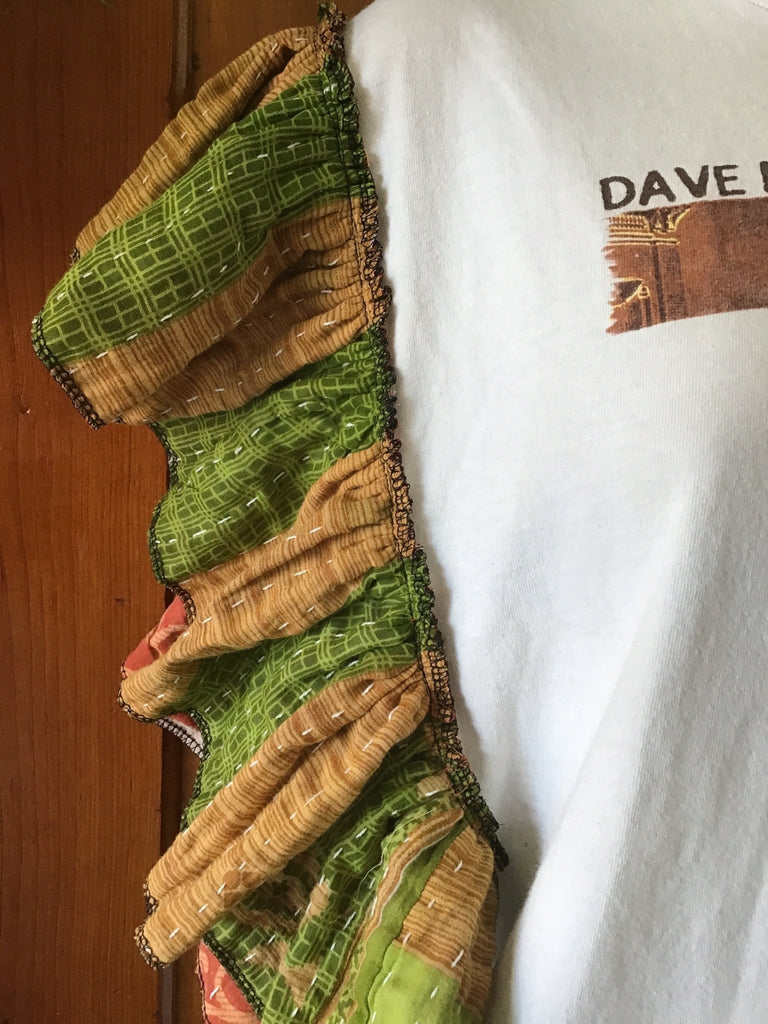 Dave Matthews Band ruffle sleeves kantha tee - Main Street Threads