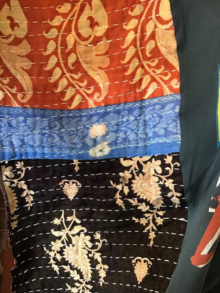 Def Leppard kantha poncho - Main Street Threads
