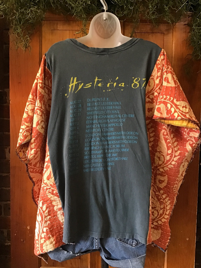Def Leppard kantha poncho - Main Street Threads