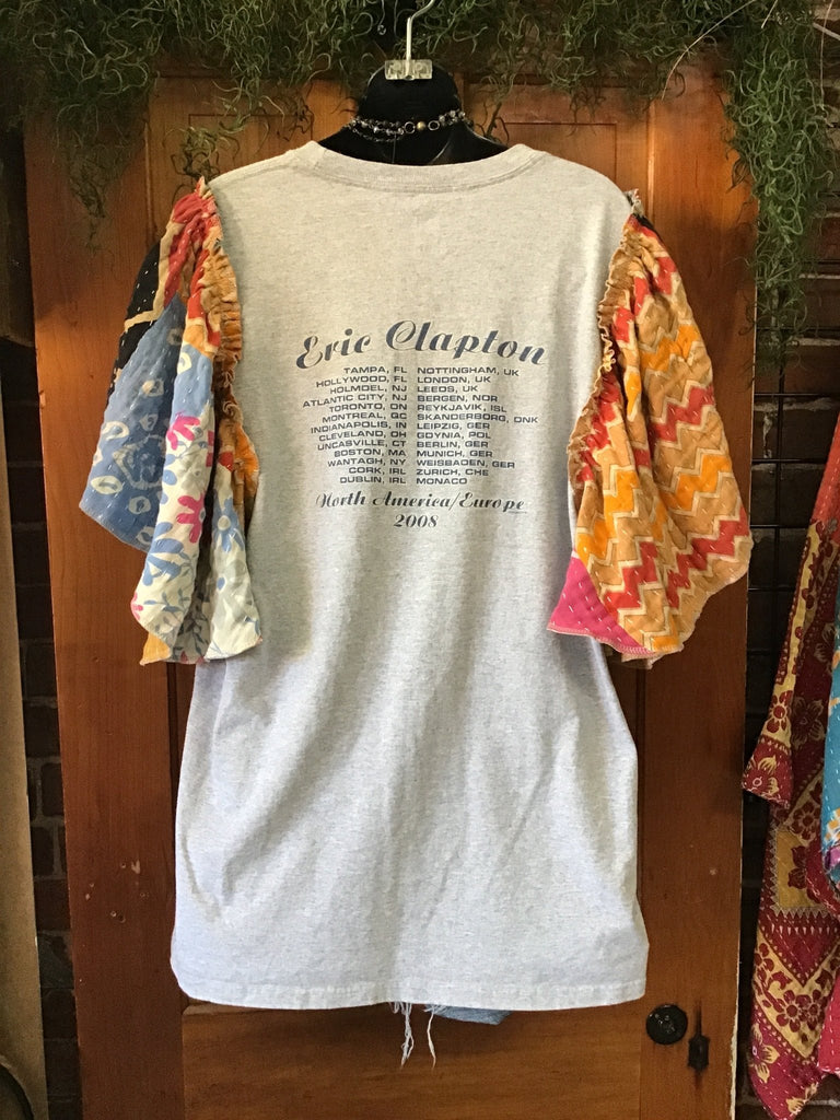 Eric Clapton butterfly sleeves kantha tee - Main Street Threads