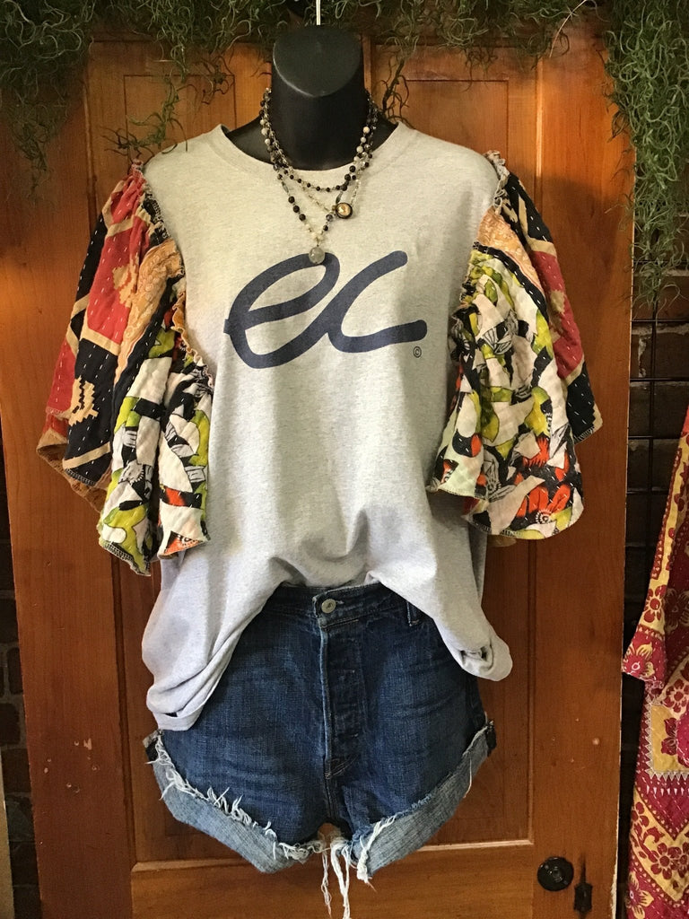 Eric Clapton butterfly sleeves kantha tee - Main Street Threads