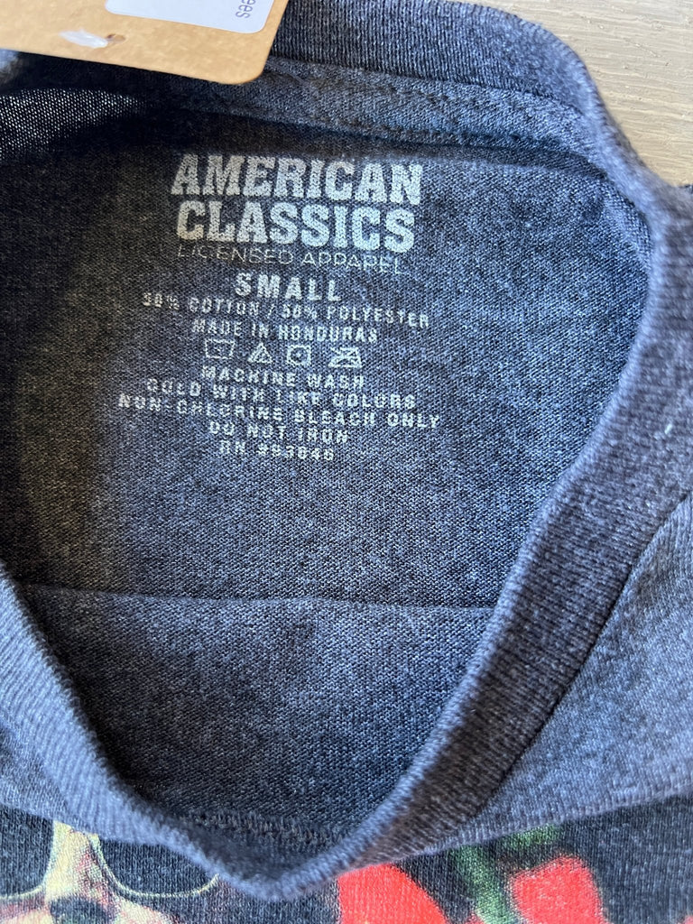 Eric Clapton upcycled Kantha ruffle sleeve festival tee - Main Street Threads