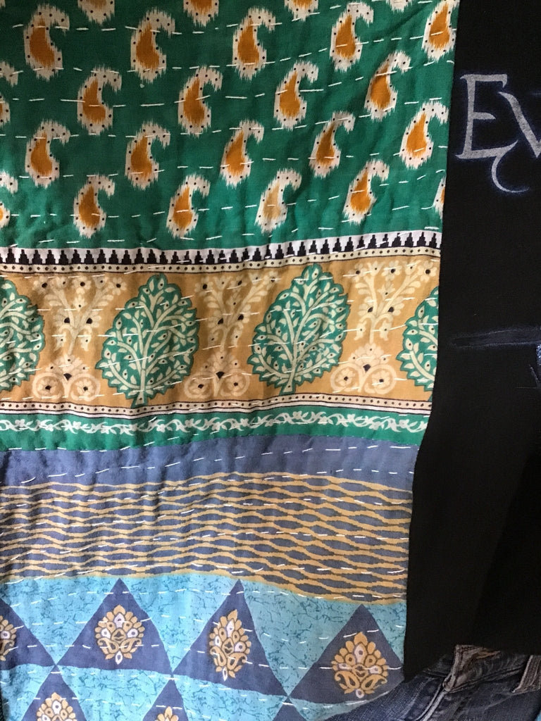 Evanescence kantha poncho - Main Street Threads