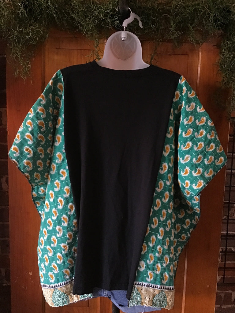 Evanescence kantha poncho - Main Street Threads