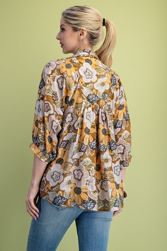 Fall Floral Boho top by Gigio - Main Street Threads