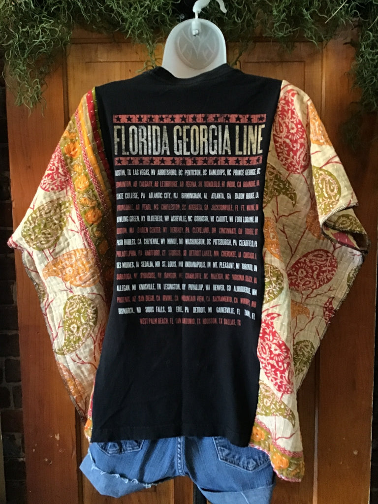 Florida Georgia Line kantha poncho - Main Street Threads