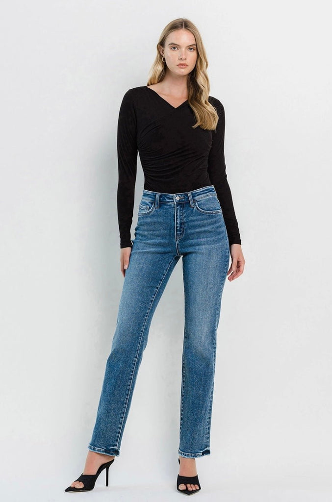 FLYING MONKEY HIGH RISE STRAIGHT JEANS - Main Street Threads