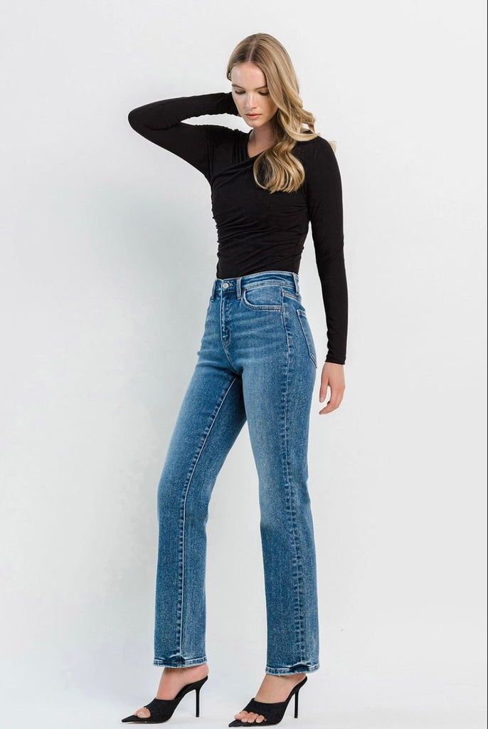 FLYING MONKEY HIGH RISE STRAIGHT JEANS - Main Street Threads