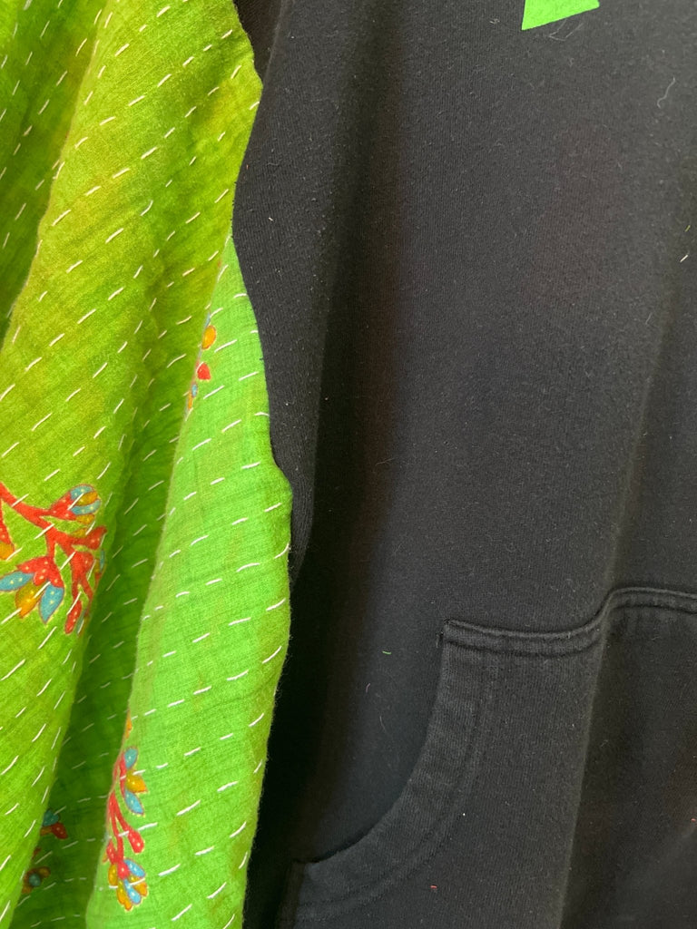Free Time kantha sweatshirt poncho - Main Street Threads