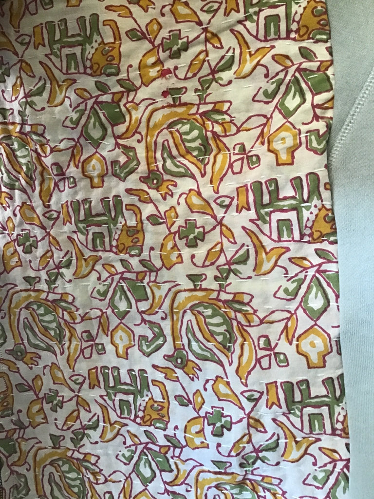 Grateful Dead sweatshirt kantha poncho - Main Street Threads