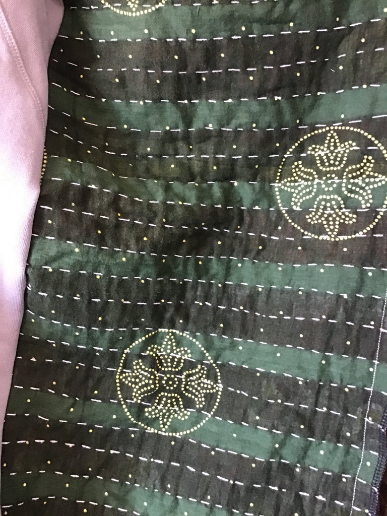 Grateful Dead sweatshirt kantha poncho - Main Street Threads