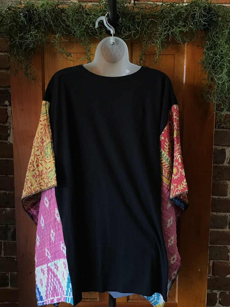 Green Day kantha poncho - Main Street Threads