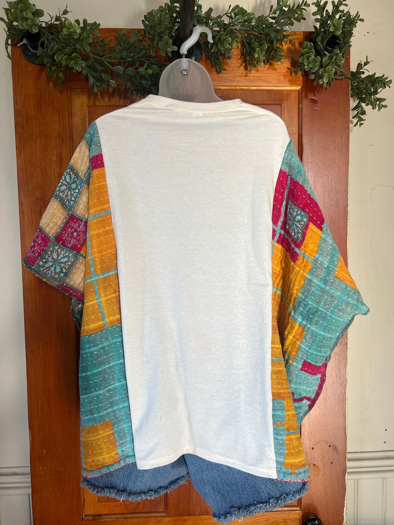 Griswold Tree Farm kantha poncho - Main Street Threads