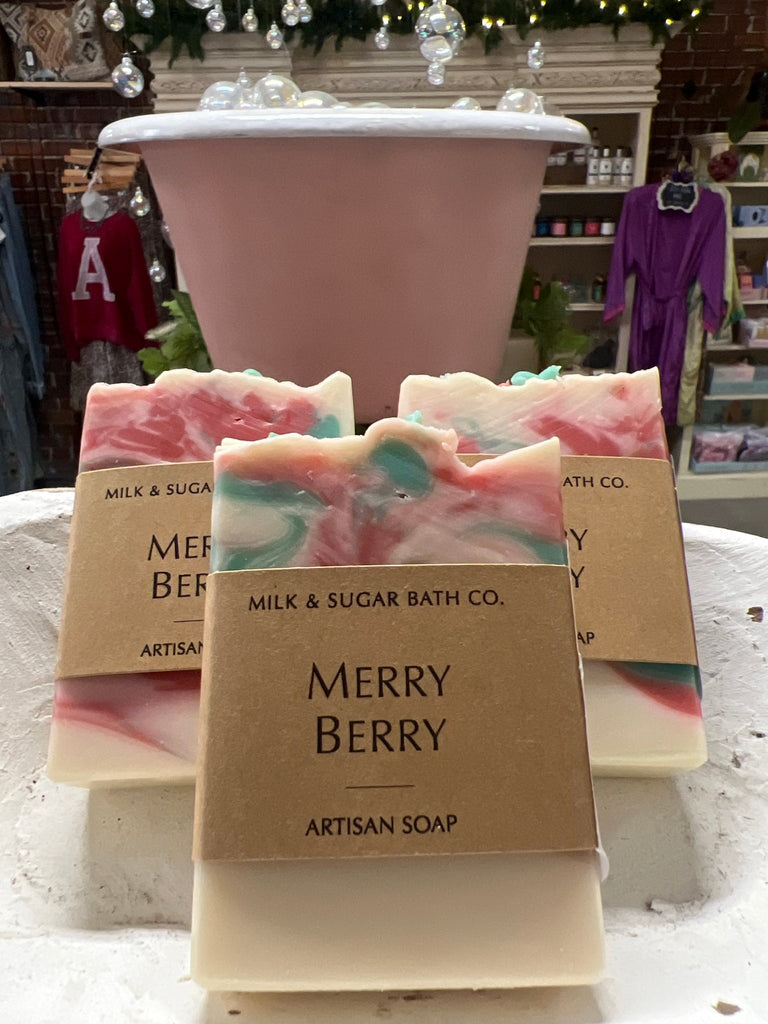 Handmade Merry Berry artisan soap - Main Street Threads