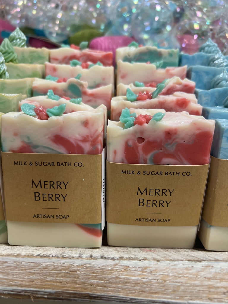 Handmade Merry Berry artisan soap - Main Street Threads