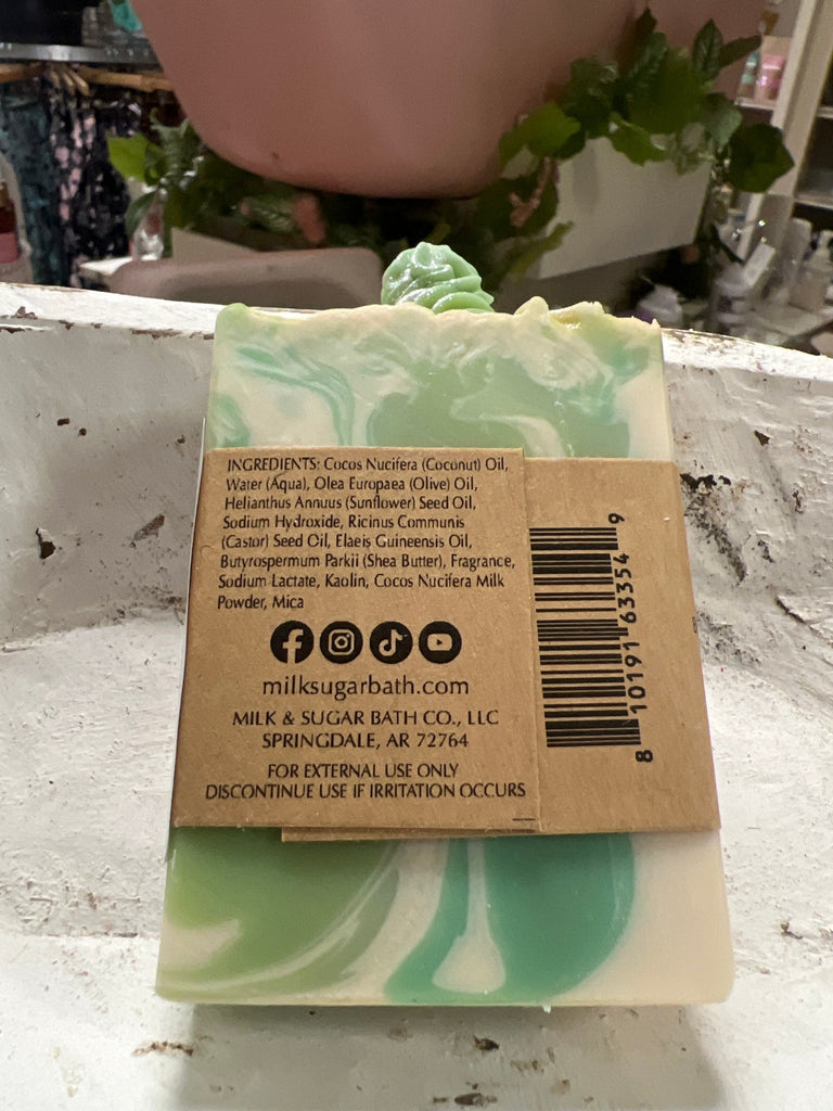 Handmade Peppermint Eucalyptus artisan soap - Main Street Threads