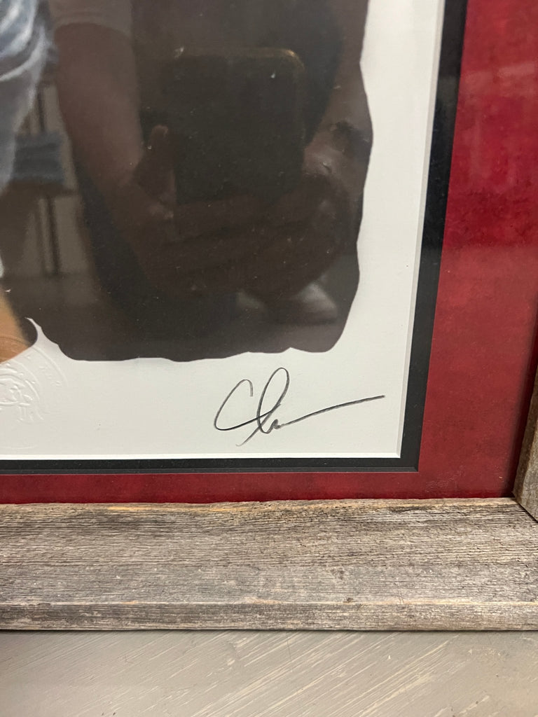 Helmet in hand Framed art - Main Street Threads