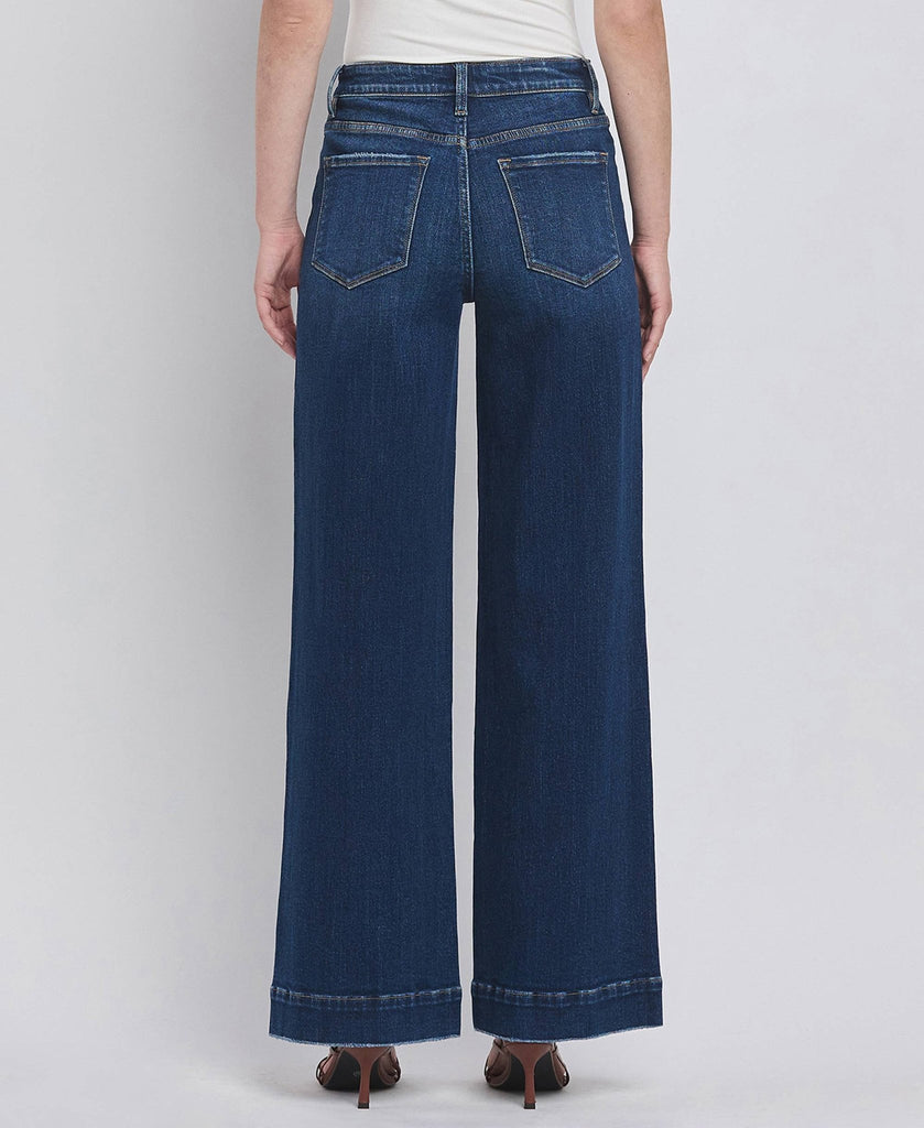 HIGH RISE WIDE TROUSER JEANS - Main Street Threads