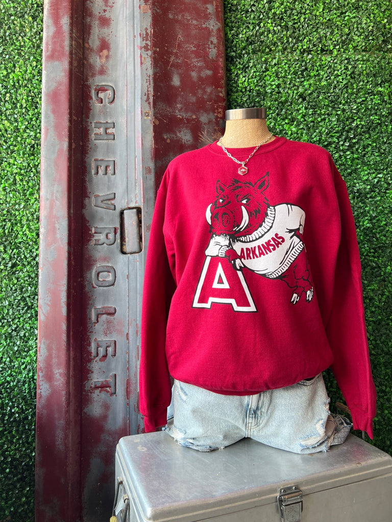 HOG leaning on "A" Sweatshirt - Main Street Threads