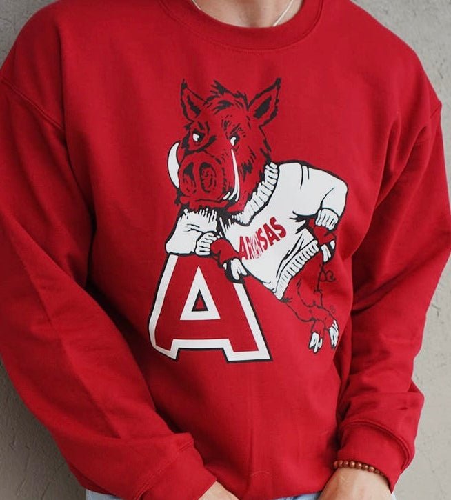 HOG leaning on "A" Sweatshirt - Main Street Threads