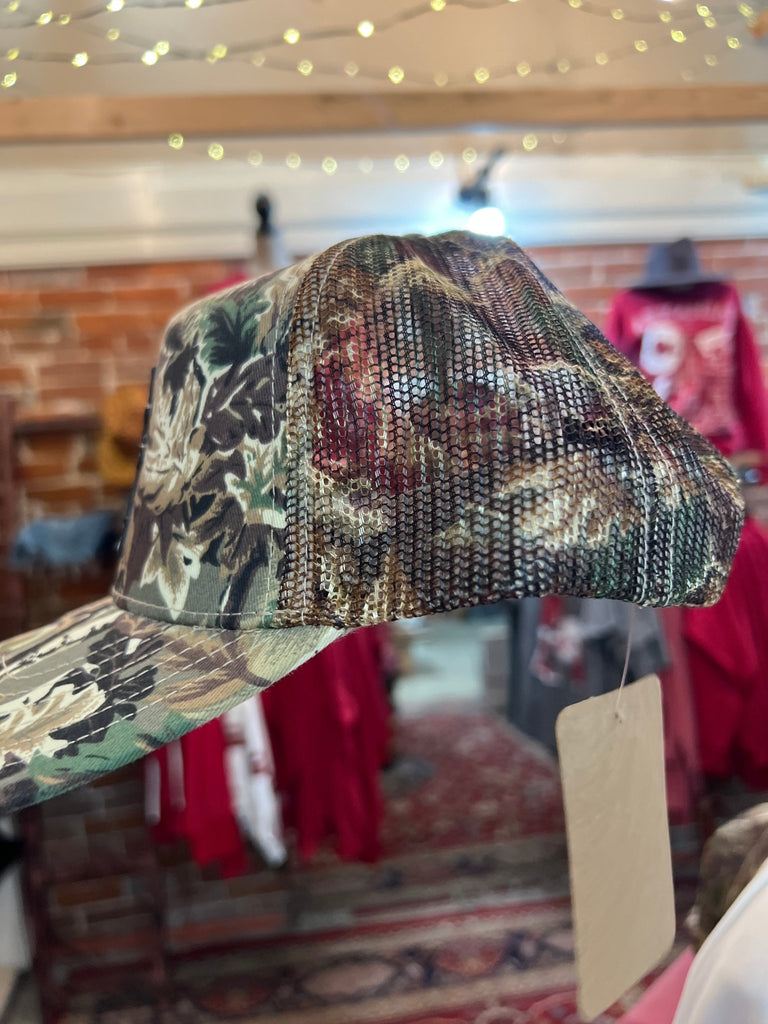 Hog through "A" Camo trucker hat - Main Street Threads