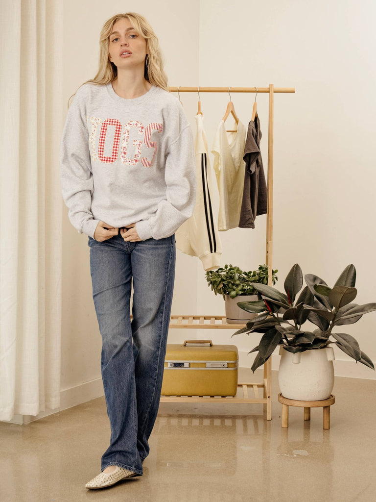 Hogs Puff Ink Ash Gray Sweatshirt - Main Street Threads