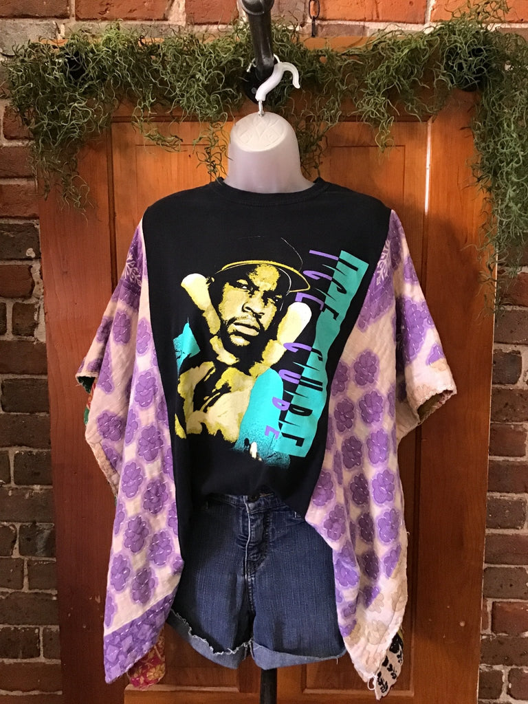 Ice Cube kantha poncho - Main Street Threads