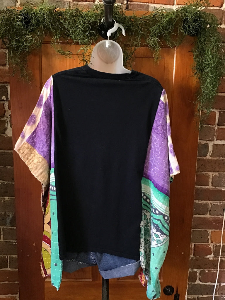 Ice Cube kantha poncho - Main Street Threads