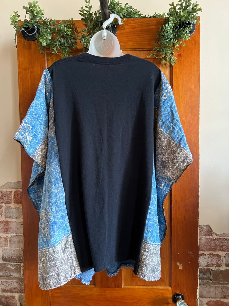 Ice Cube kantha poncho - Main Street Threads
