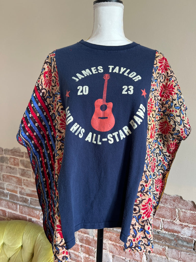 James Taylor Kantha poncho - Main Street Threads