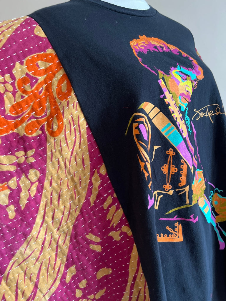 Jimi Hendrix Neon Kantha poncho - Main Street Threads