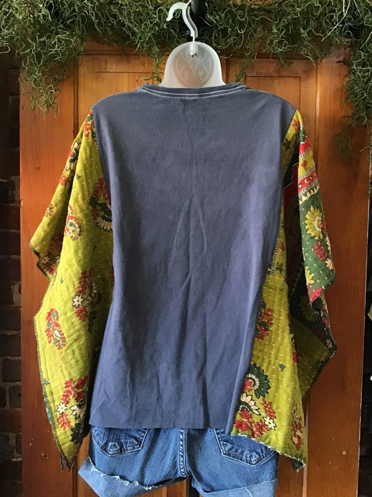 Jimi Hendrix Newport Pop Festival kantha poncho - Main Street Threads