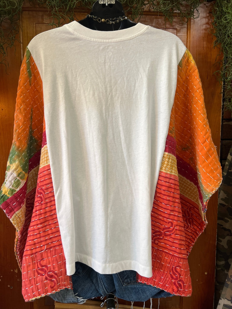 Journey 1973 kantha poncho - Main Street Threads